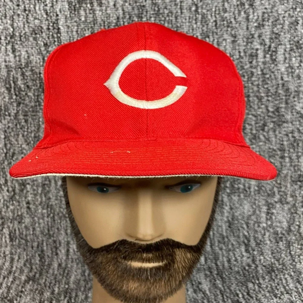 Vintage Cincinnati Reds Hat American Needle Snapback MLB Baseball Cap Red 80s